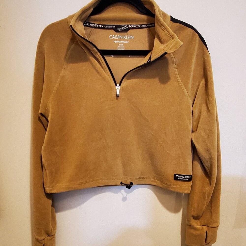 Calvin Klein cropped pullover sweatshirt
